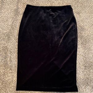 Express Elegant Black Pencil Skirt